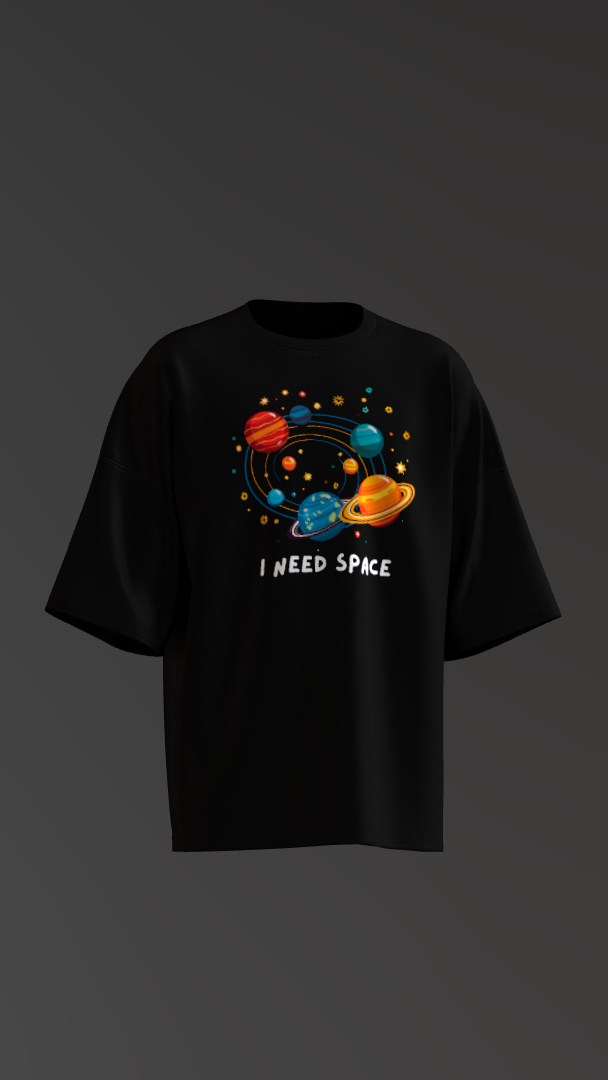 Cosmic Escape – “I Need Space” Oversized T-Shirt