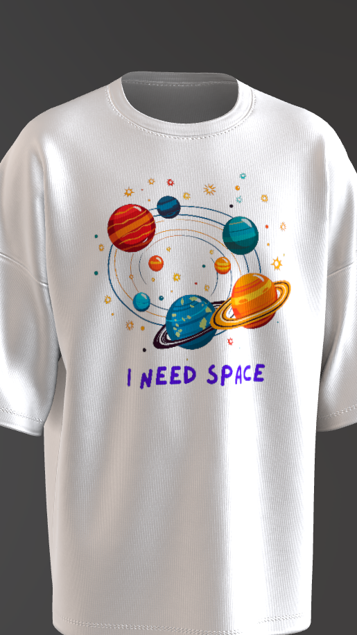 Cosmic Escape – “I Need Space” Oversized T-Shirt