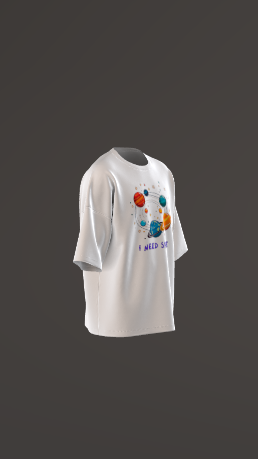Cosmic Escape – “I Need Space” Oversized T-Shirt