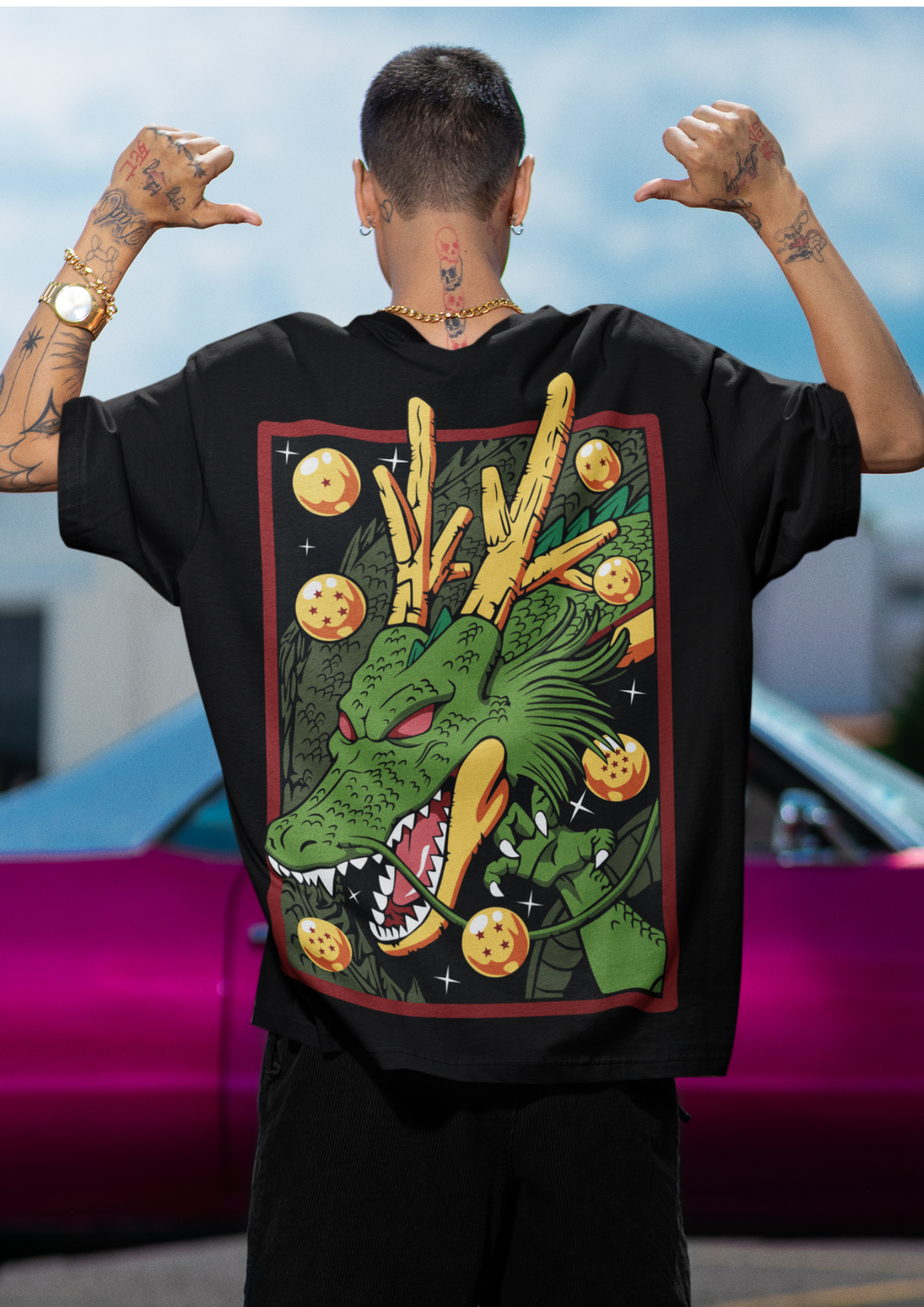 Summon Shenron – Dragon Ball Z Oversized Streetwear Tee