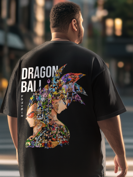 Dragon Ball Z Goku Printed Oversized T-Shirt – Anime Streetwear Tee