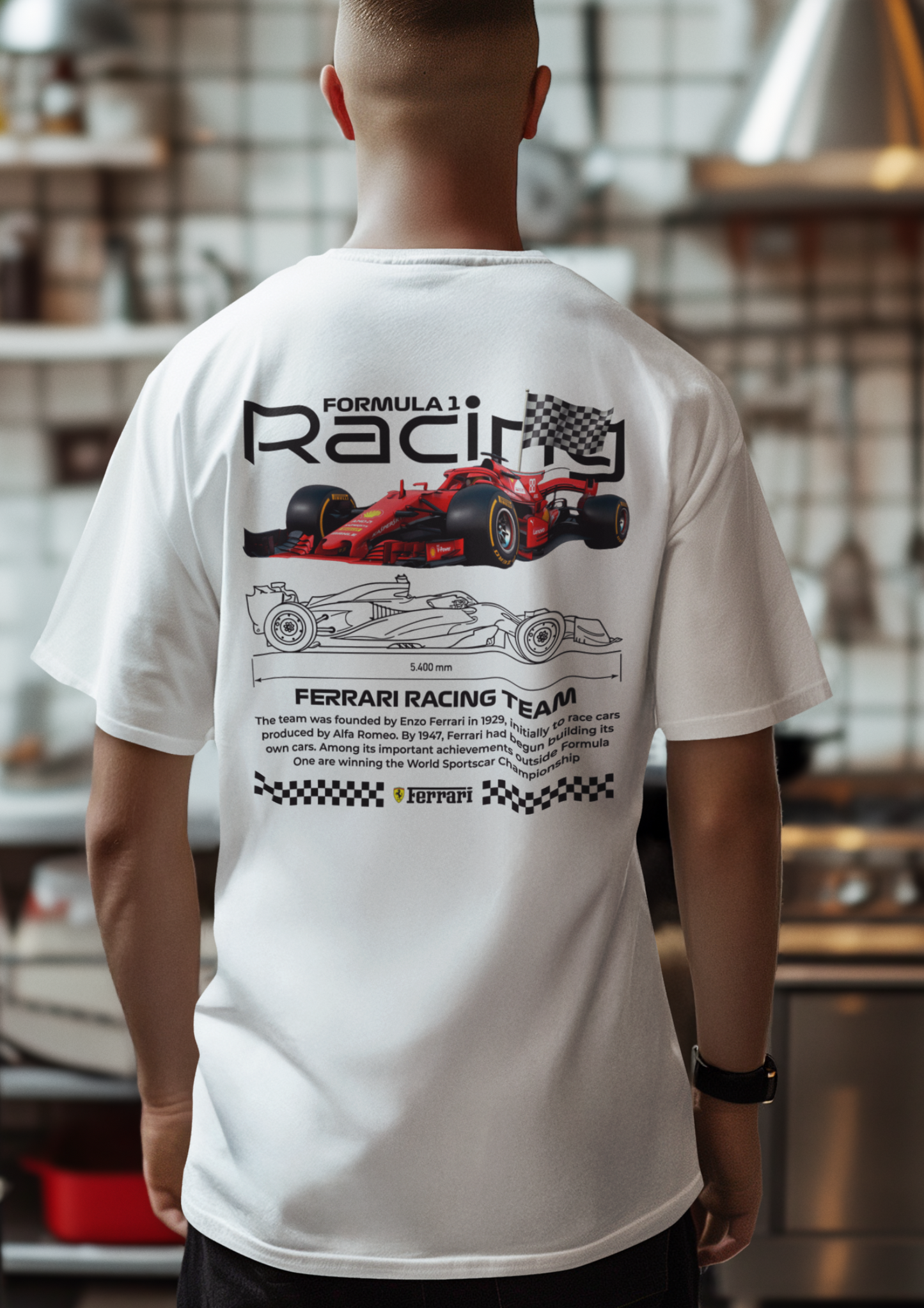 Ferrari F1 Racing Oversized T-Shirt โ Premium Streetwear for Motorsport Fans