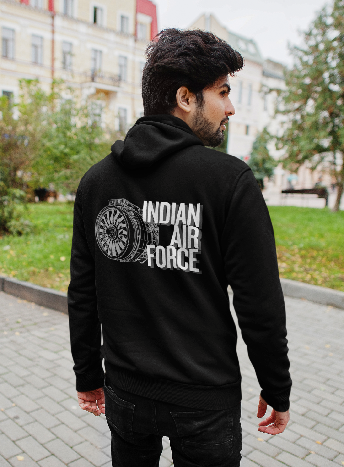 Indian Air Force Oversized Hoodie – 430 GSM Heavyweight Premium Streetwear