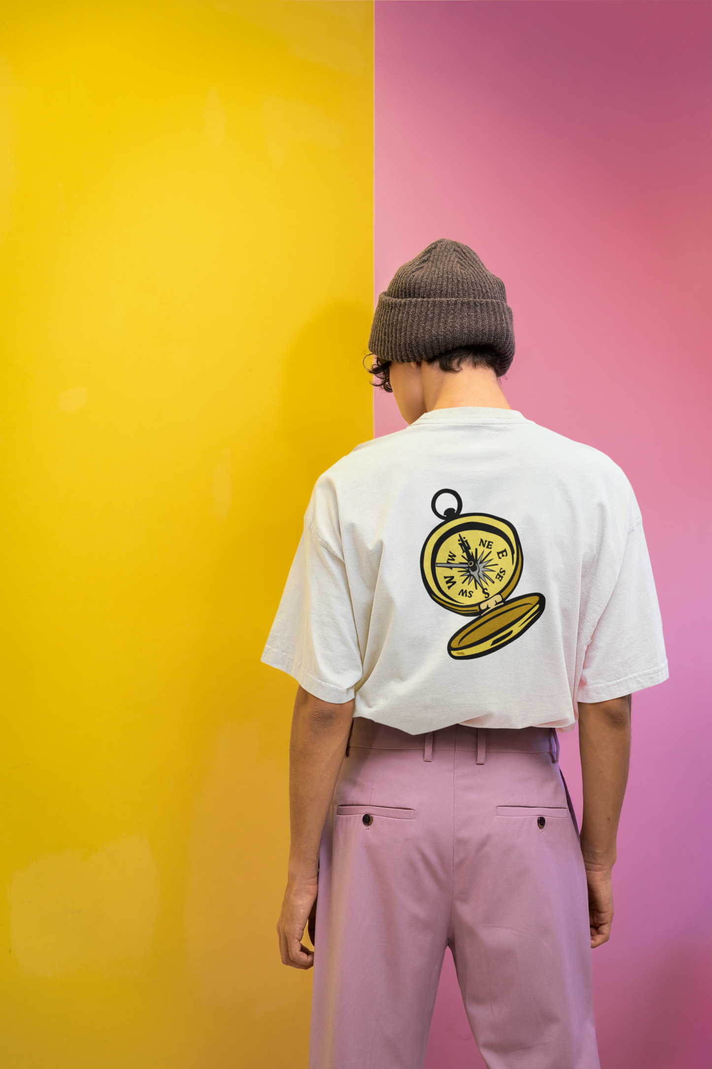 Guided Peaks – Mountain & Compass Oversized Tee