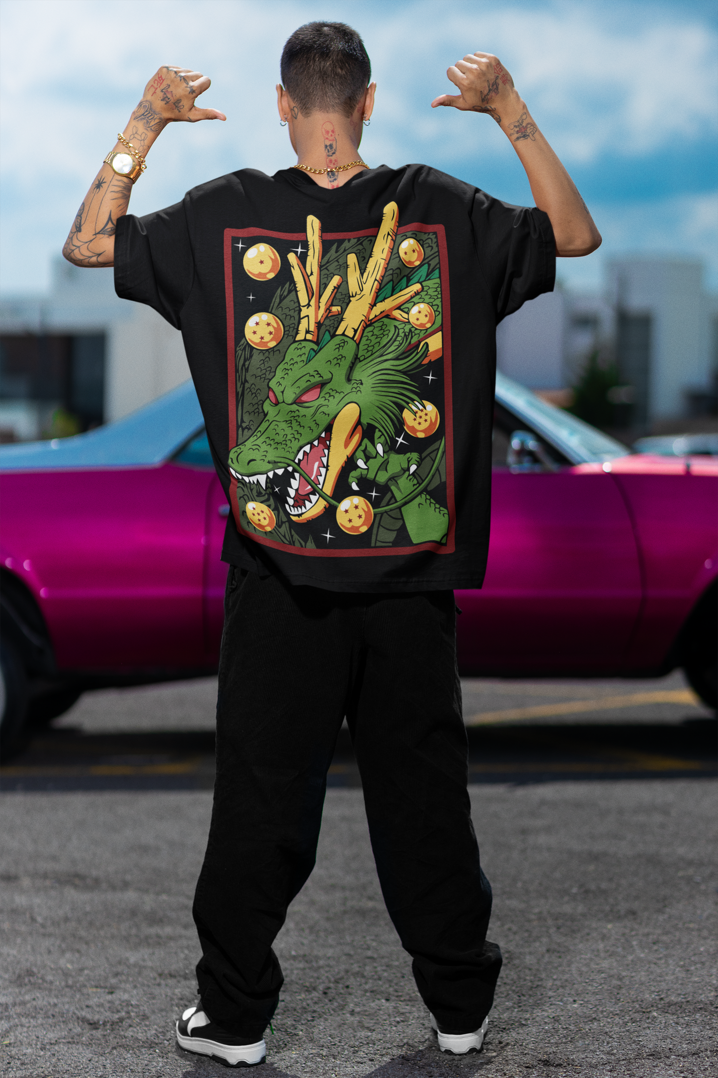 Summon Shenron – Dragon Ball Z Oversized Streetwear Tee