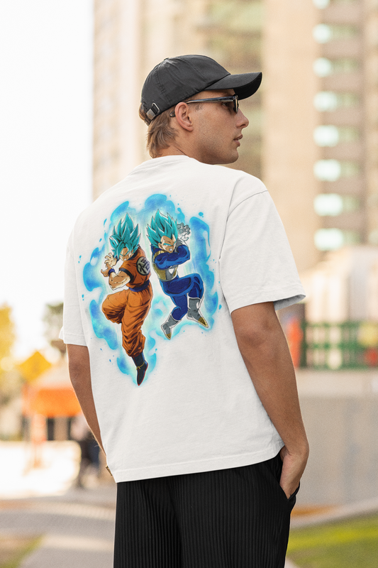 Dragon Ball Z Goku & Vegeta Oversized T-Shirt – Anime Legends Streetwear Tee