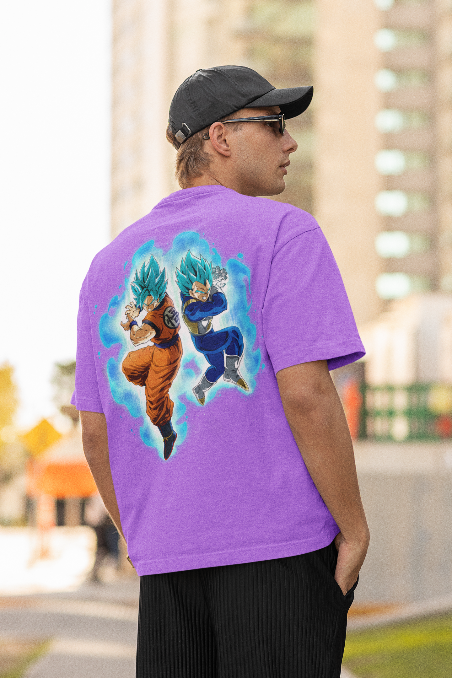 Dragon Ball Z Goku & Vegeta Oversized T-Shirt – Anime Legends Streetwear Tee