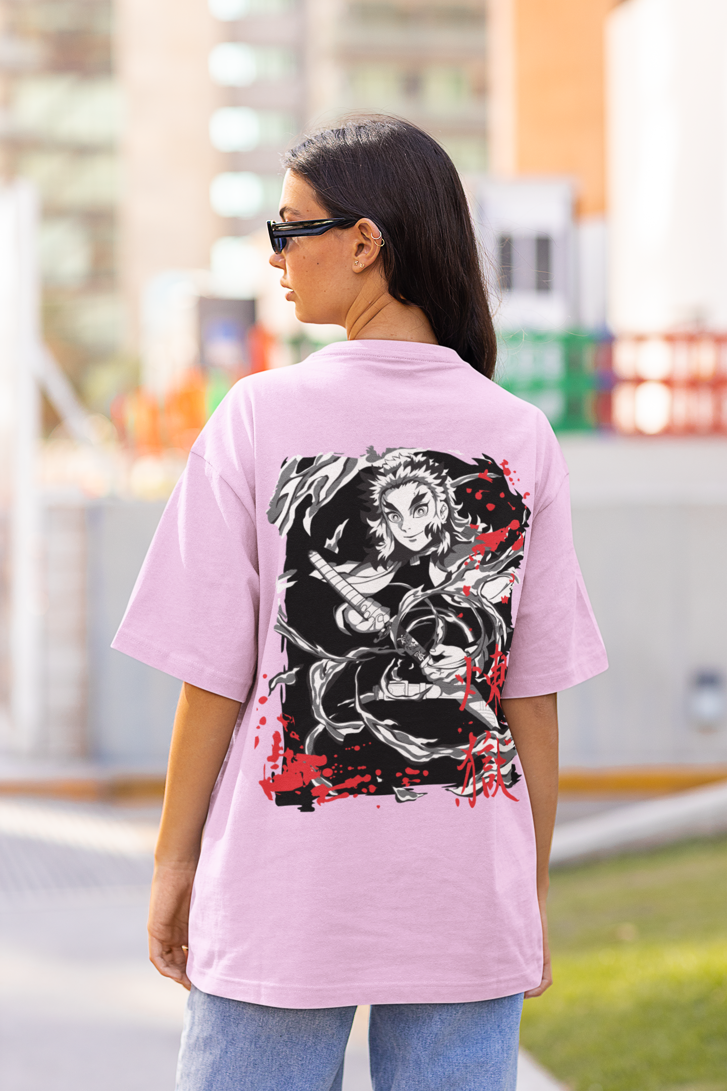 Demon Slayer Oversized Streetwear T-Shirt – Anime Graphic Tee