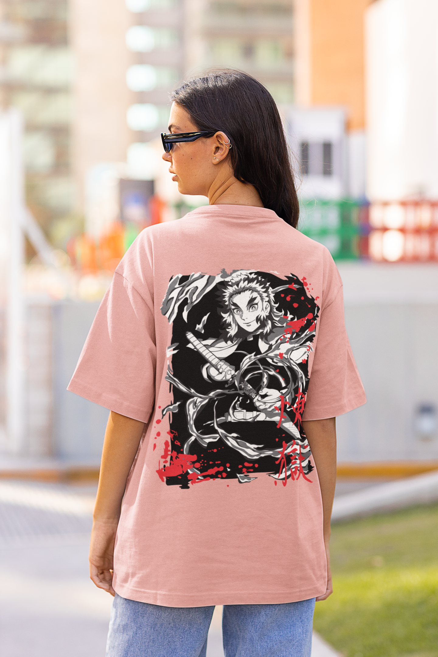 Demon Slayer Oversized Streetwear T-Shirt – Anime Graphic Tee