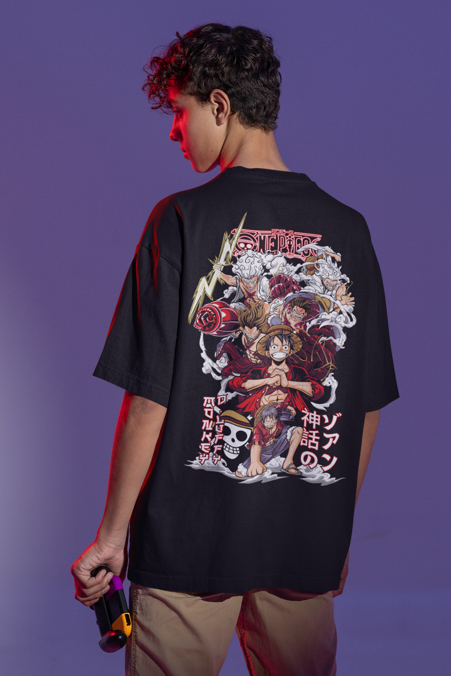 One Piece Anime Oversized Streetwear Tee