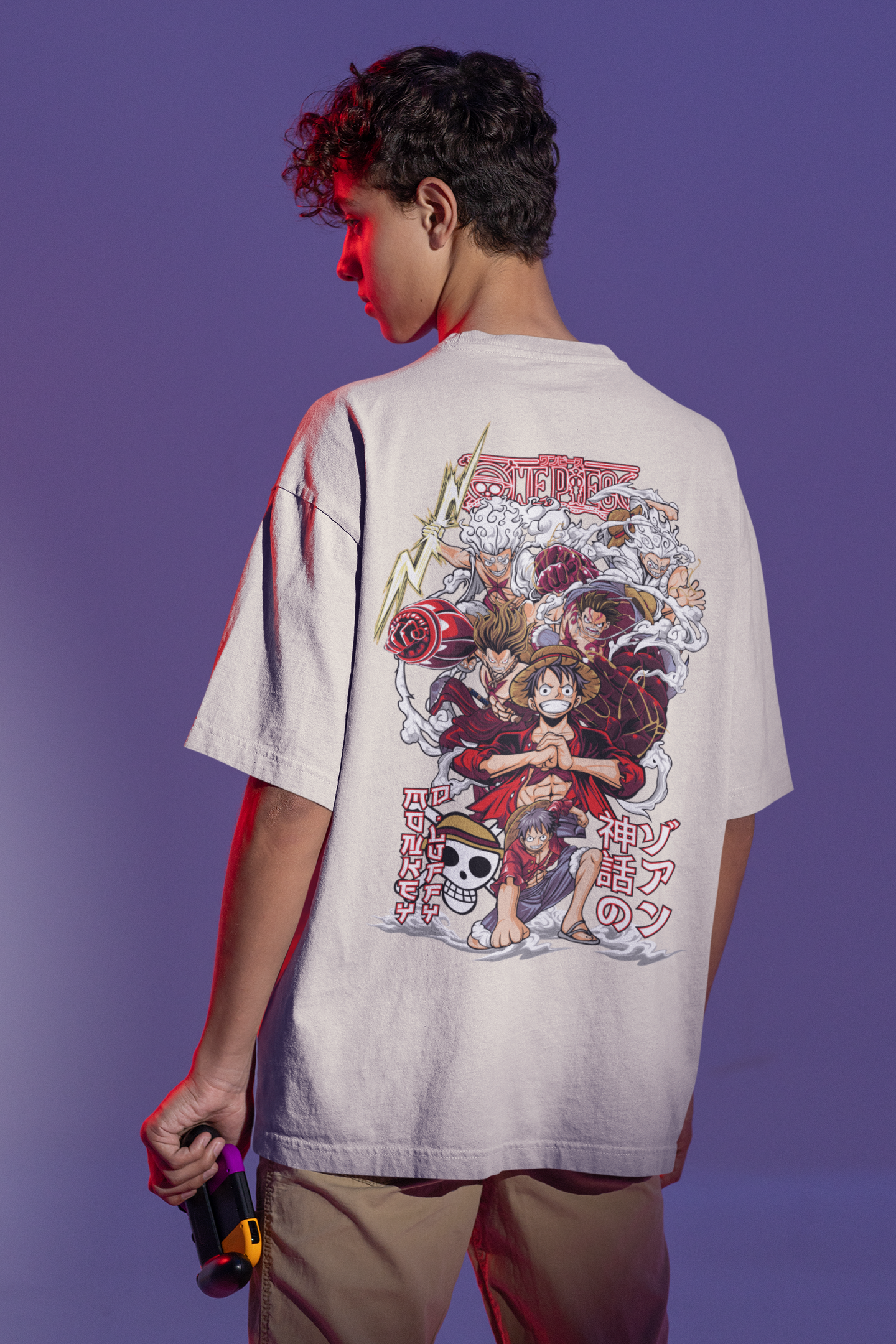 One Piece Anime Oversized Streetwear Tee