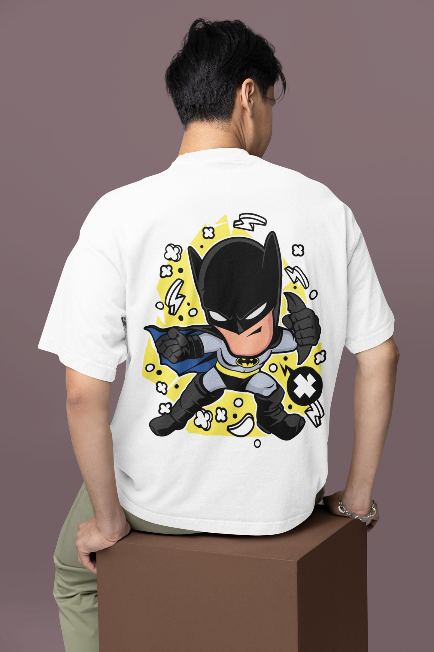 🦇 Batman Pop Art Oversized Tee