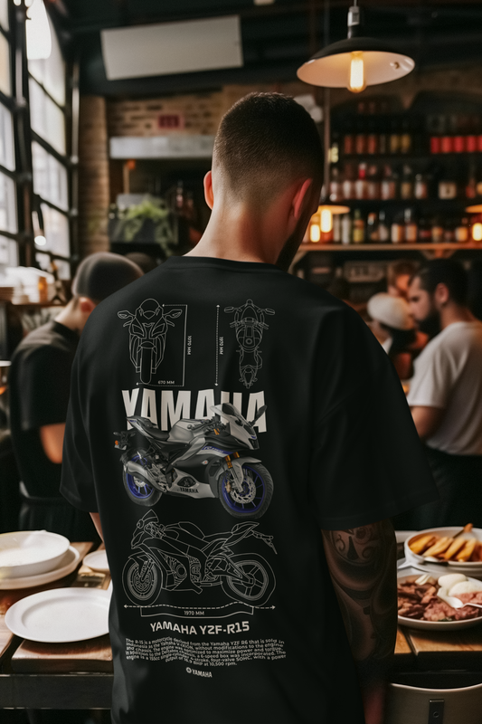 Yamaha Bike Graphic Printed Oversized T-Shirt | Streetwear Edition