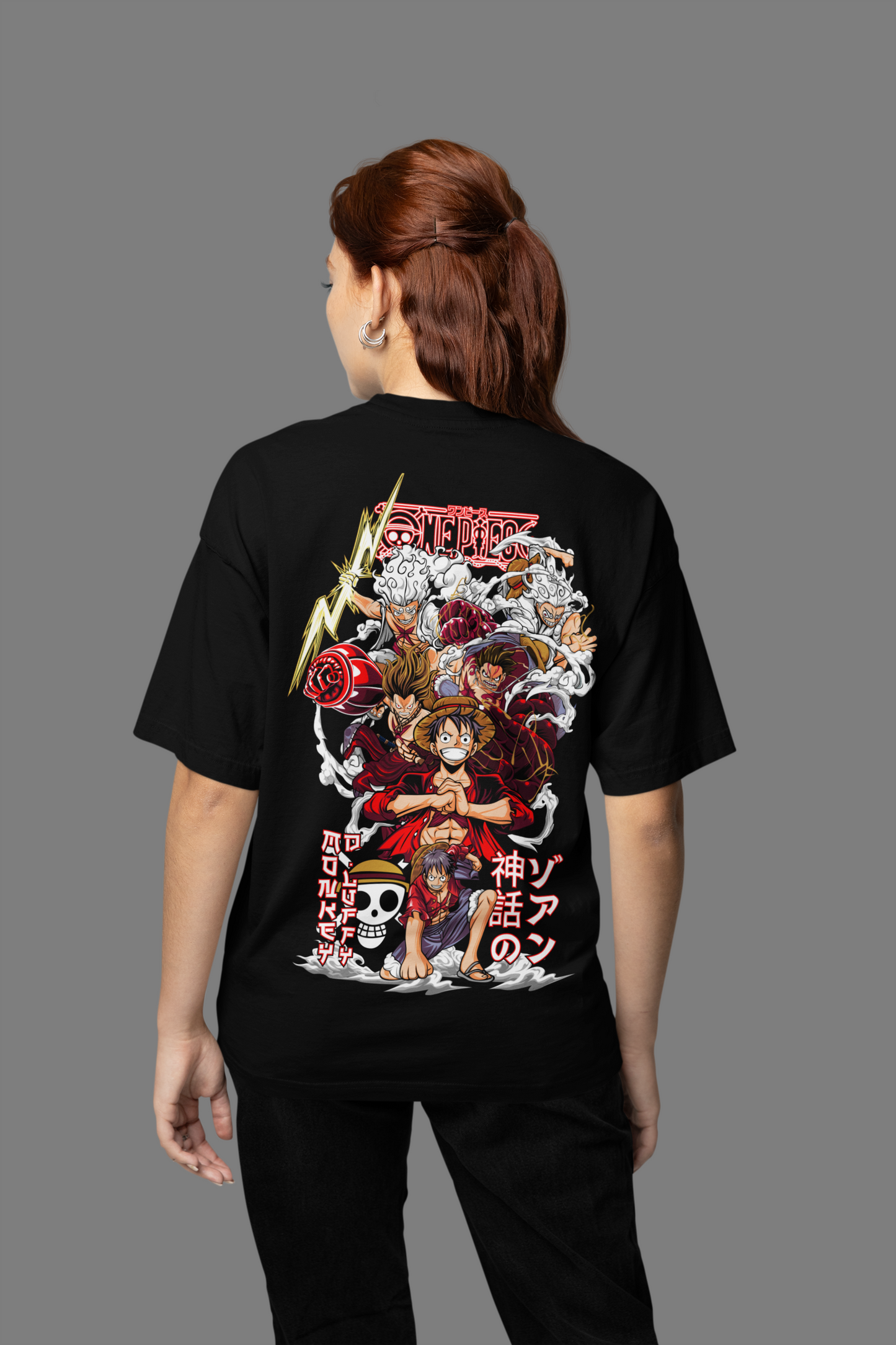 One Piece Anime Oversized Streetwear Tee