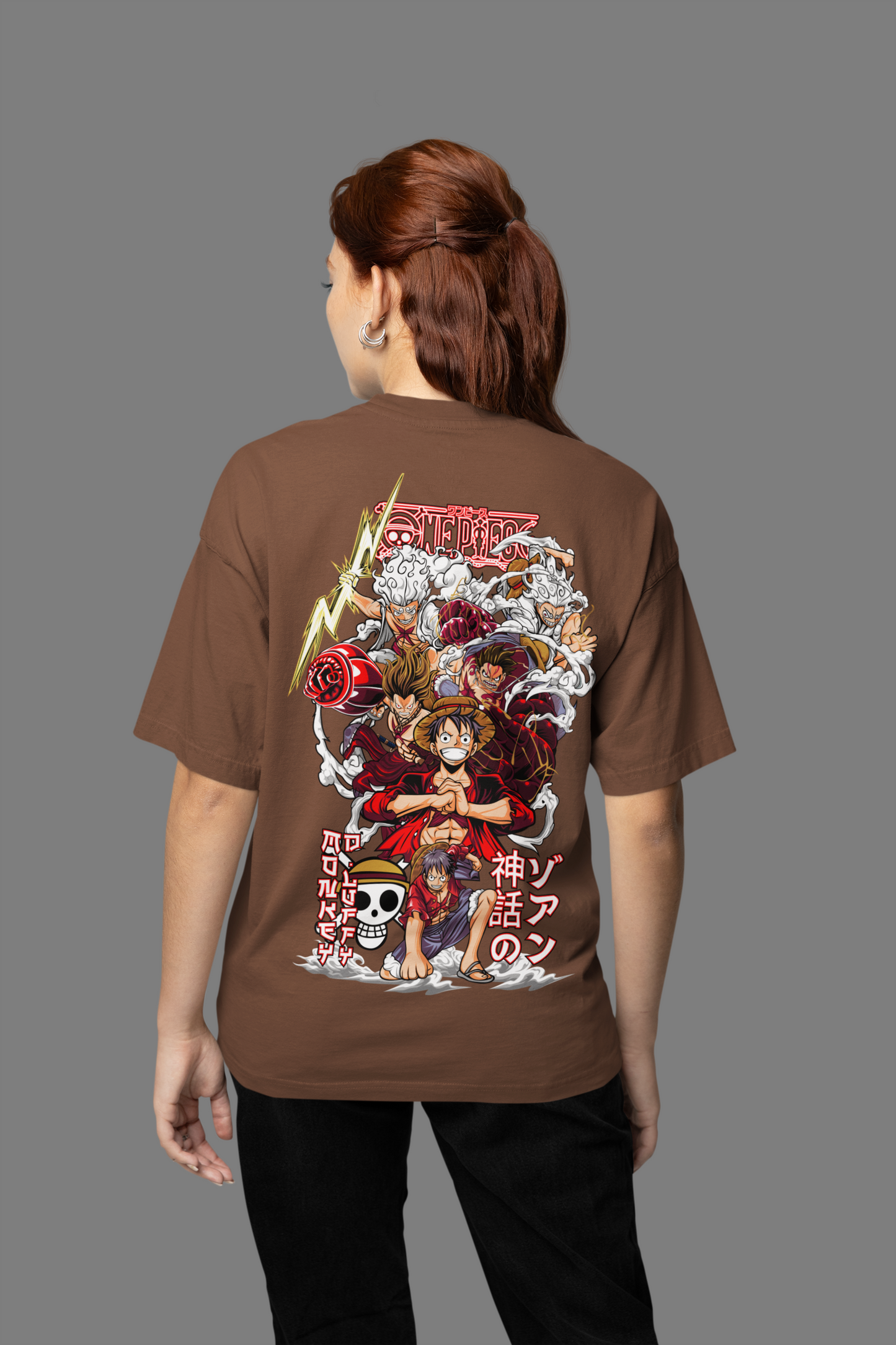 One Piece Anime Oversized Streetwear Tee