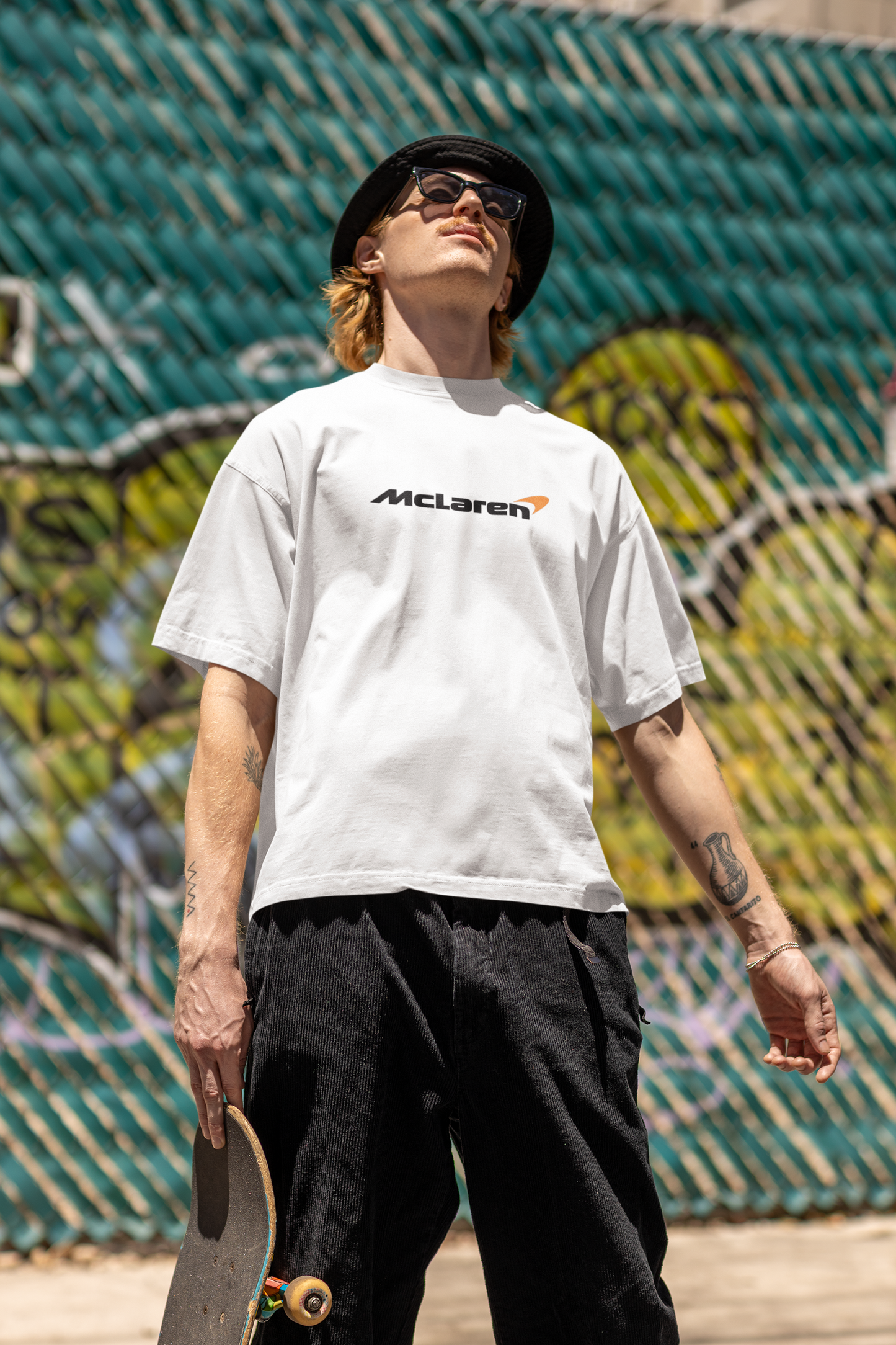 McLaren Racing Inspired Printed Oversized T-Shirt – Streetwear Edition