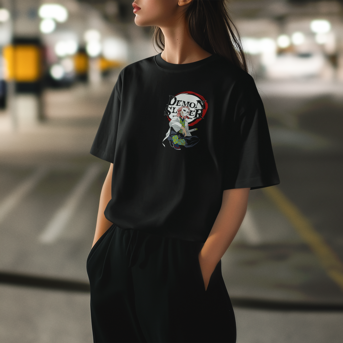 Tanjiro Kamado Printed Oversized T-Shirt | Demon Slayer Anime Streetwear