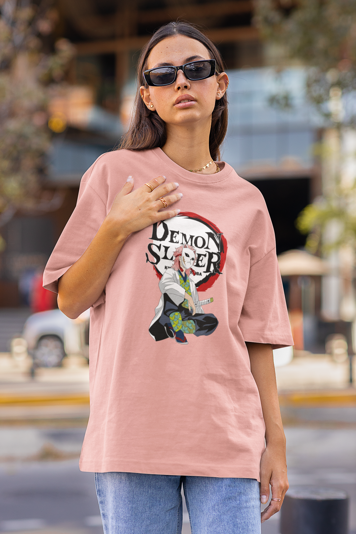 Demon Slayer Oversized Streetwear T-Shirt – Anime Graphic Tee