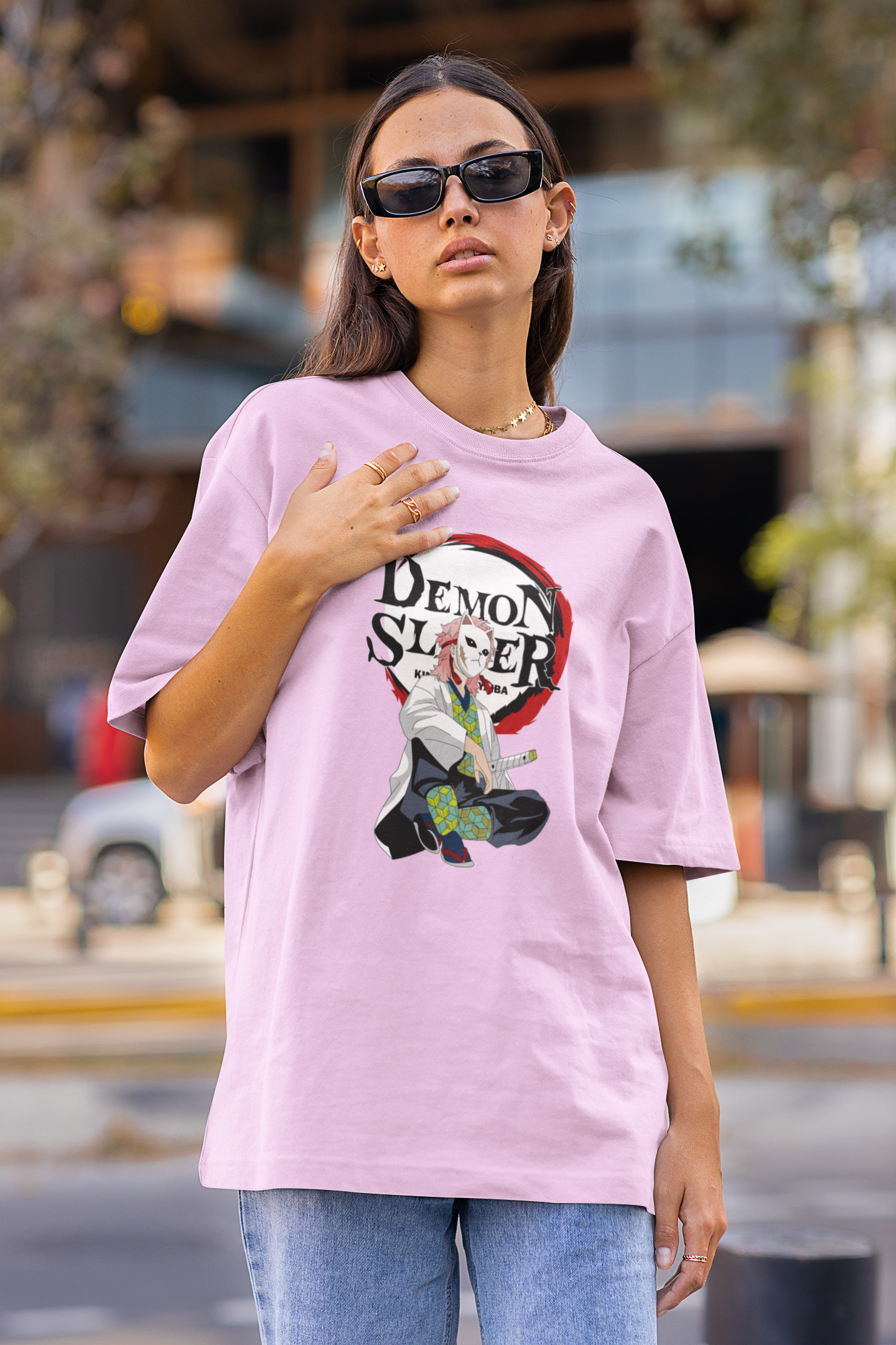 Demon Slayer Oversized Streetwear T-Shirt – Anime Graphic Tee