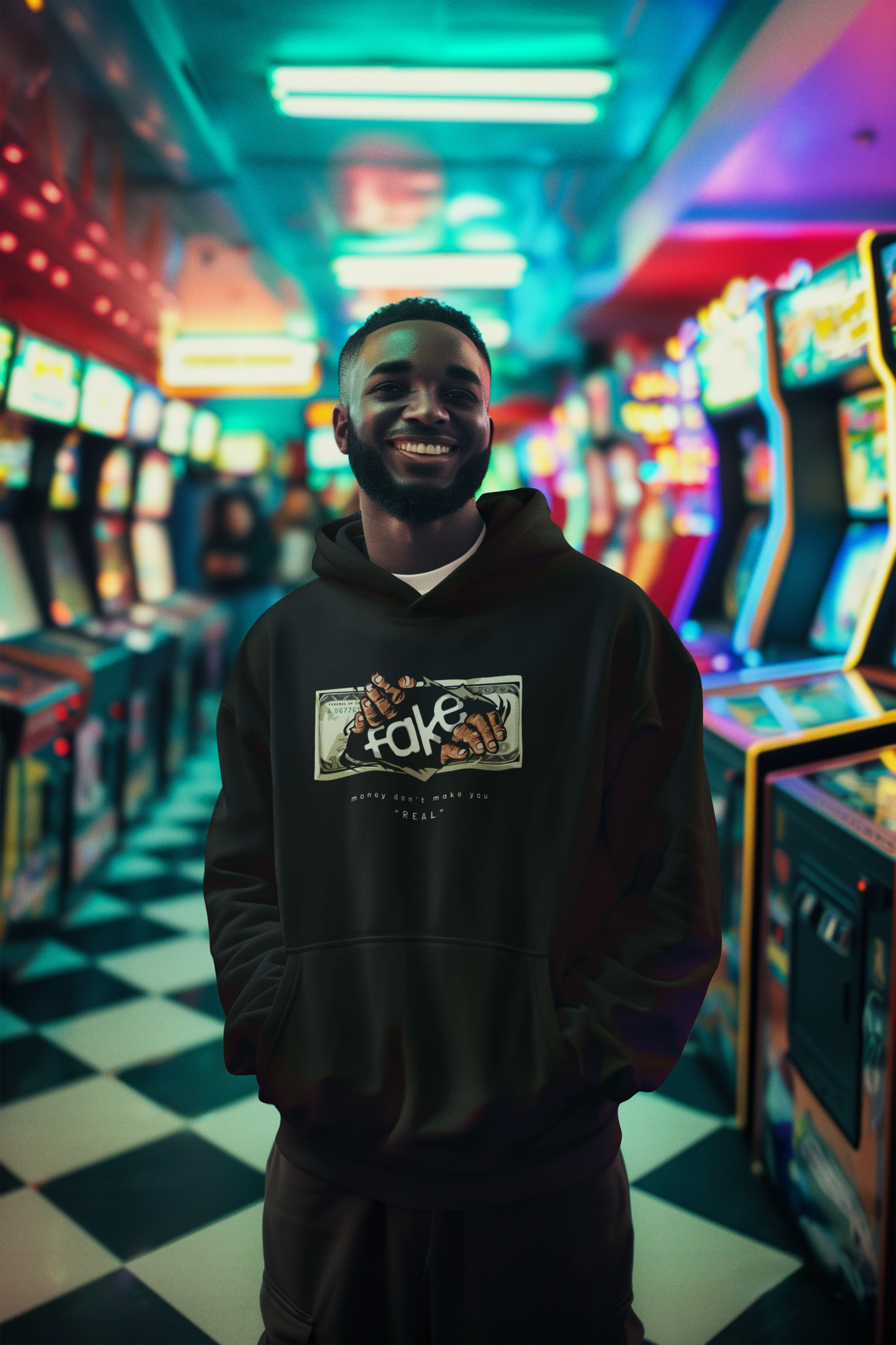 FAKE Premium Oversized Hoodie – Heavyweight 430 GSM Streetwear