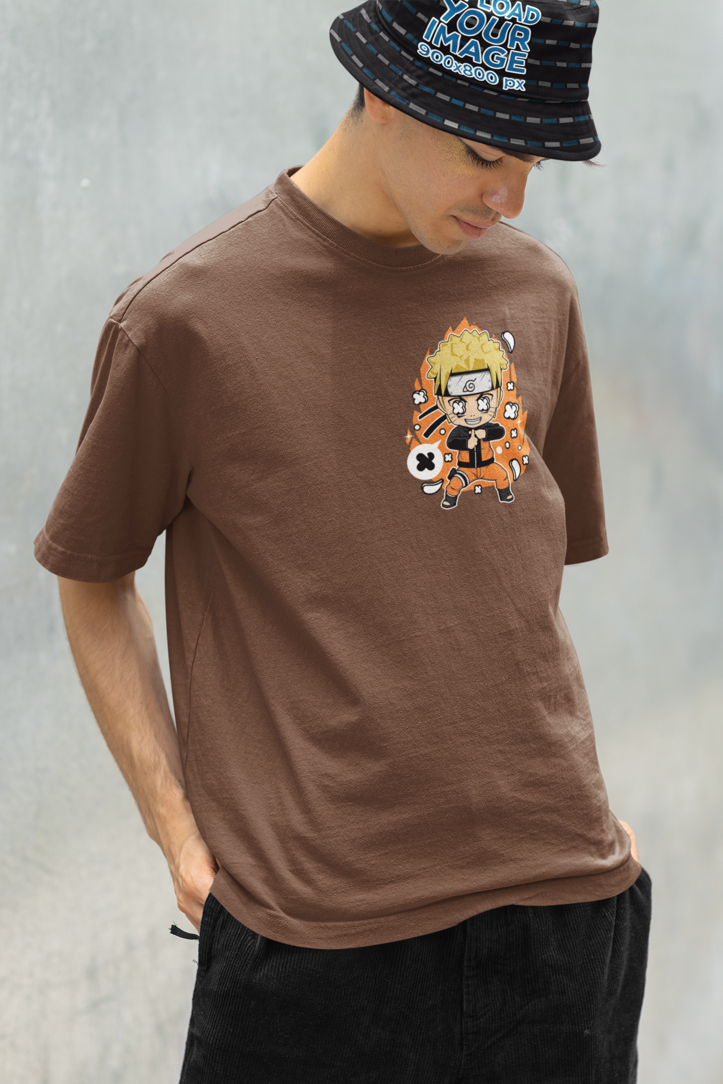 Naruto Shippuden Pop Art Oversized Graphic Tee – Premium Anime Streetwear