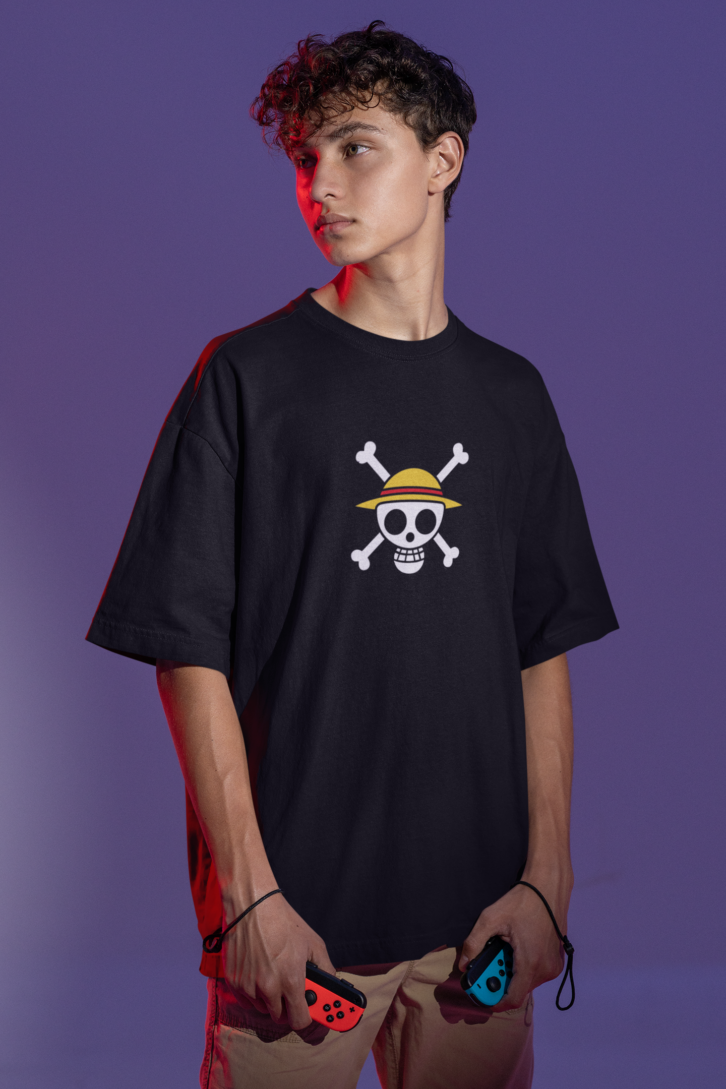 One Piece Anime Oversized Streetwear Tee