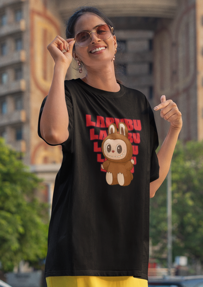Labubu Printed Oversized T-Shirt – Trendy Streetwear Tee