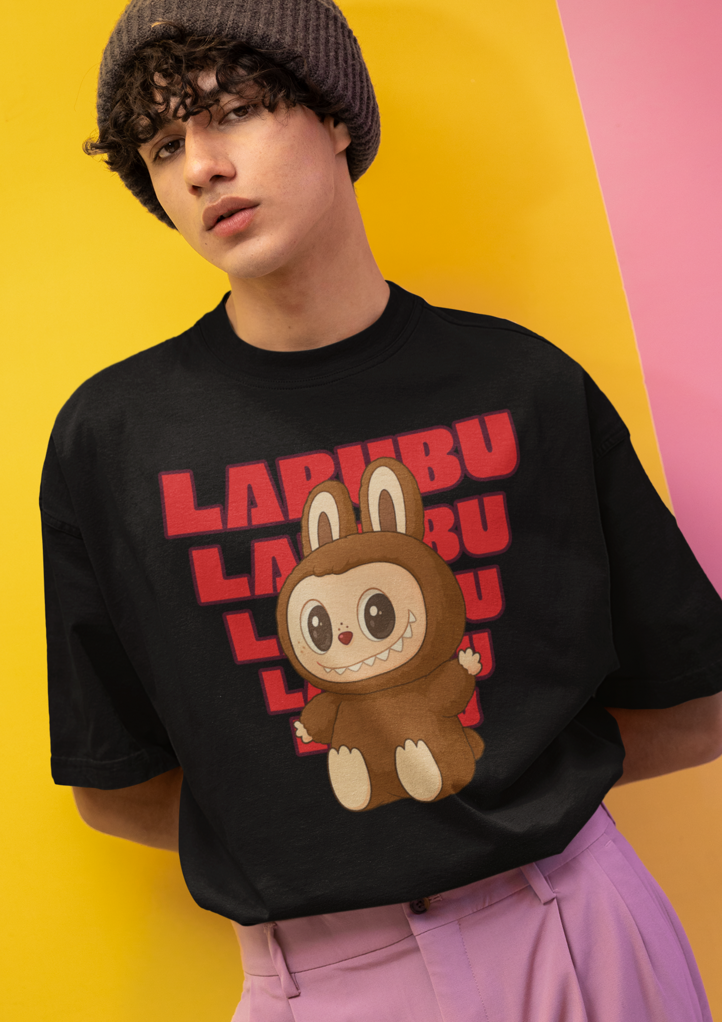 Labubu Printed Oversized T-Shirt – Trendy Streetwear Tee