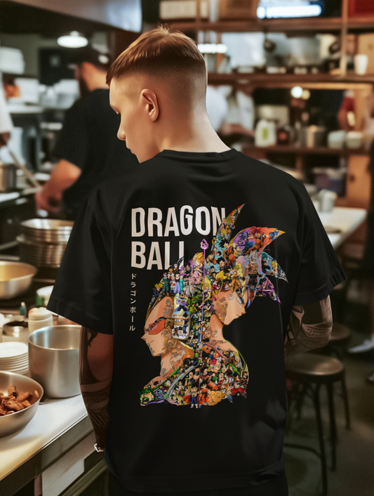 Dragon Ball Z Goku Printed Oversized T-Shirt – Anime Streetwear Tee
