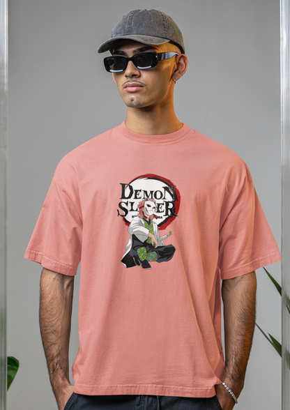 Demon Slayer Oversized Streetwear T-Shirt – Anime Graphic Tee
