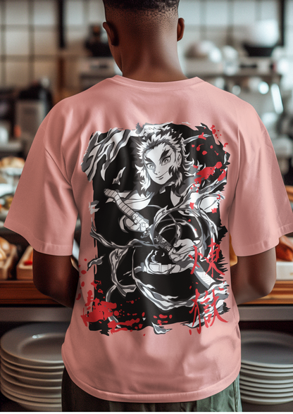 Demon Slayer Oversized Streetwear T-Shirt – Anime Graphic Tee