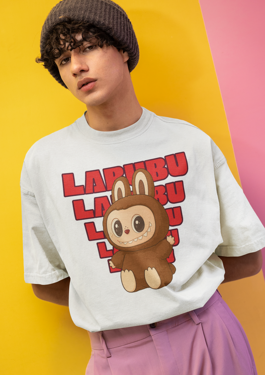 Labubu Printed Oversized T-Shirt – Trendy Streetwear Tee
