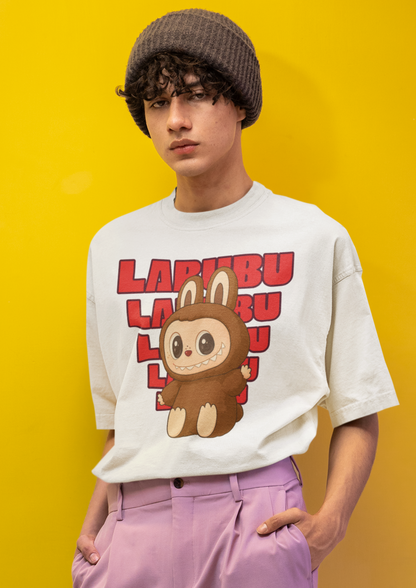 Labubu Printed Oversized T-Shirt – Trendy Streetwear Tee