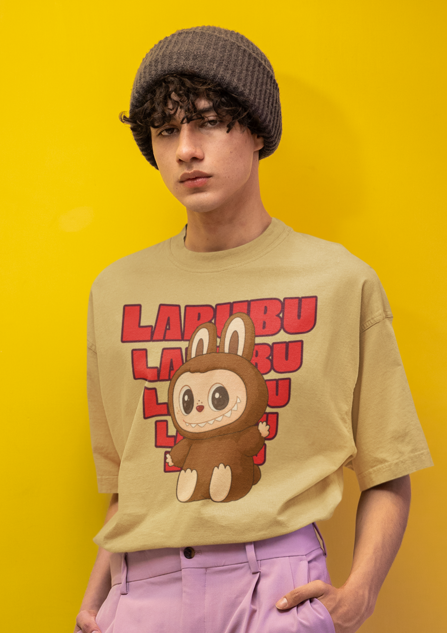 Labubu Printed Oversized T-Shirt – Trendy Streetwear Tee
