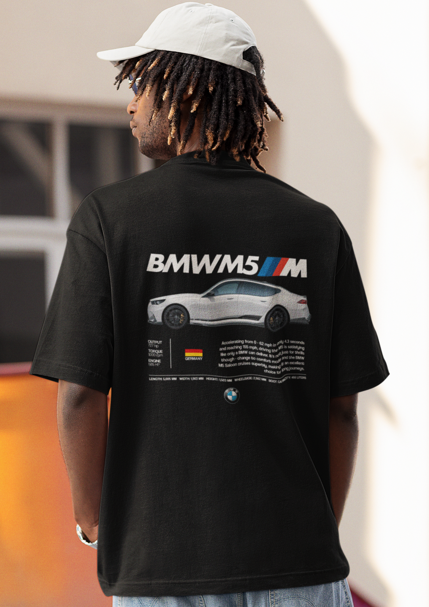 BMW Car Print Oversized T-Shirt – Premium Streetwear Tee