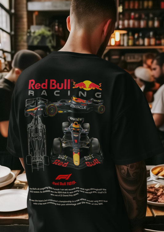 Red Bull Racing F1 Oversized T-Shirt – Streetwear for Formula 1 Fans