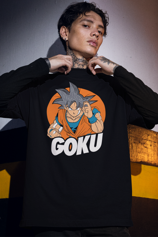 Dragon Ball Z Goku Oversized T-Shirt – Anime Streetwear Graphic Print Tee