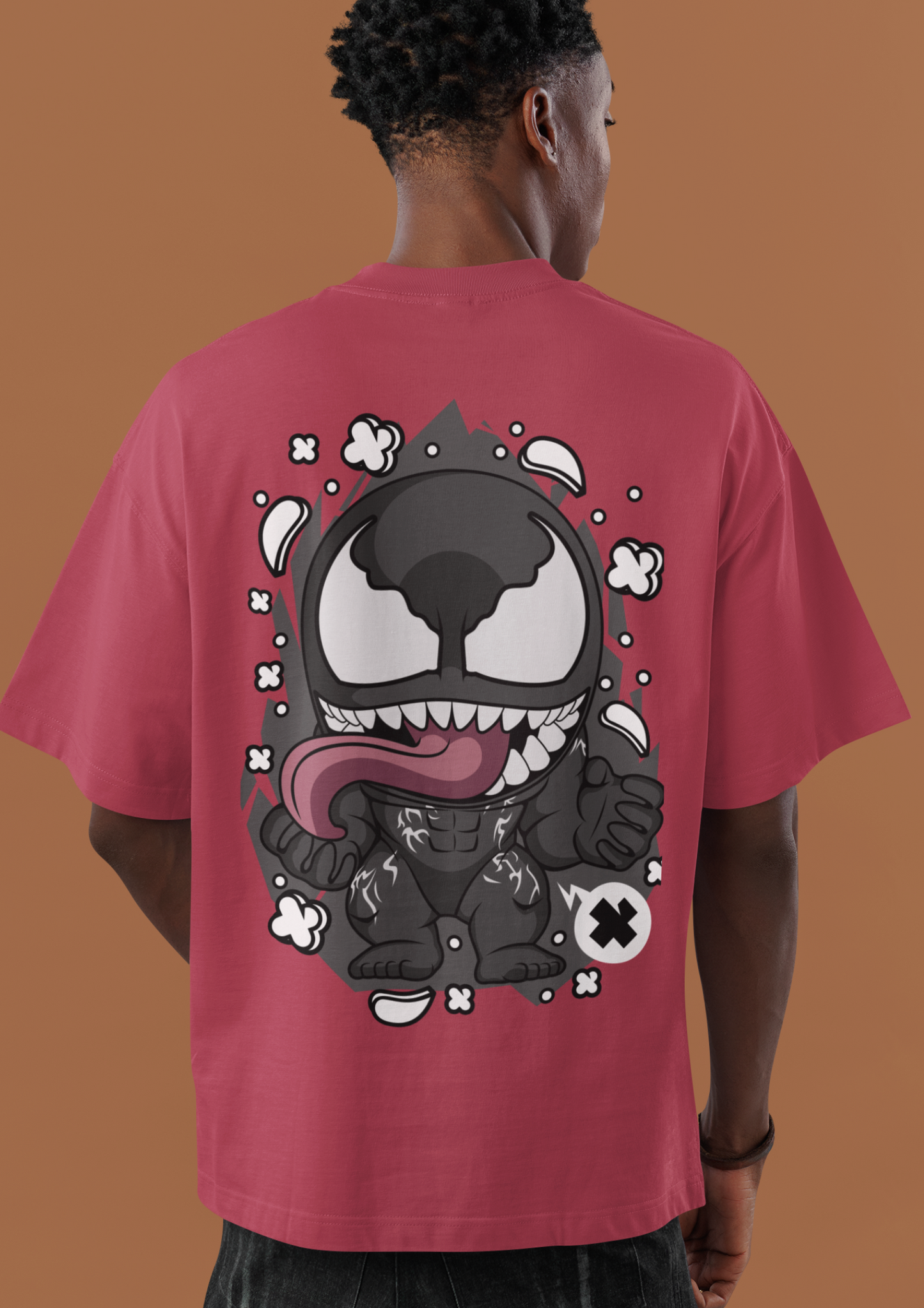 Venom Pop Art Printed Oversized T-Shirt | Bold Marvel Streetwear