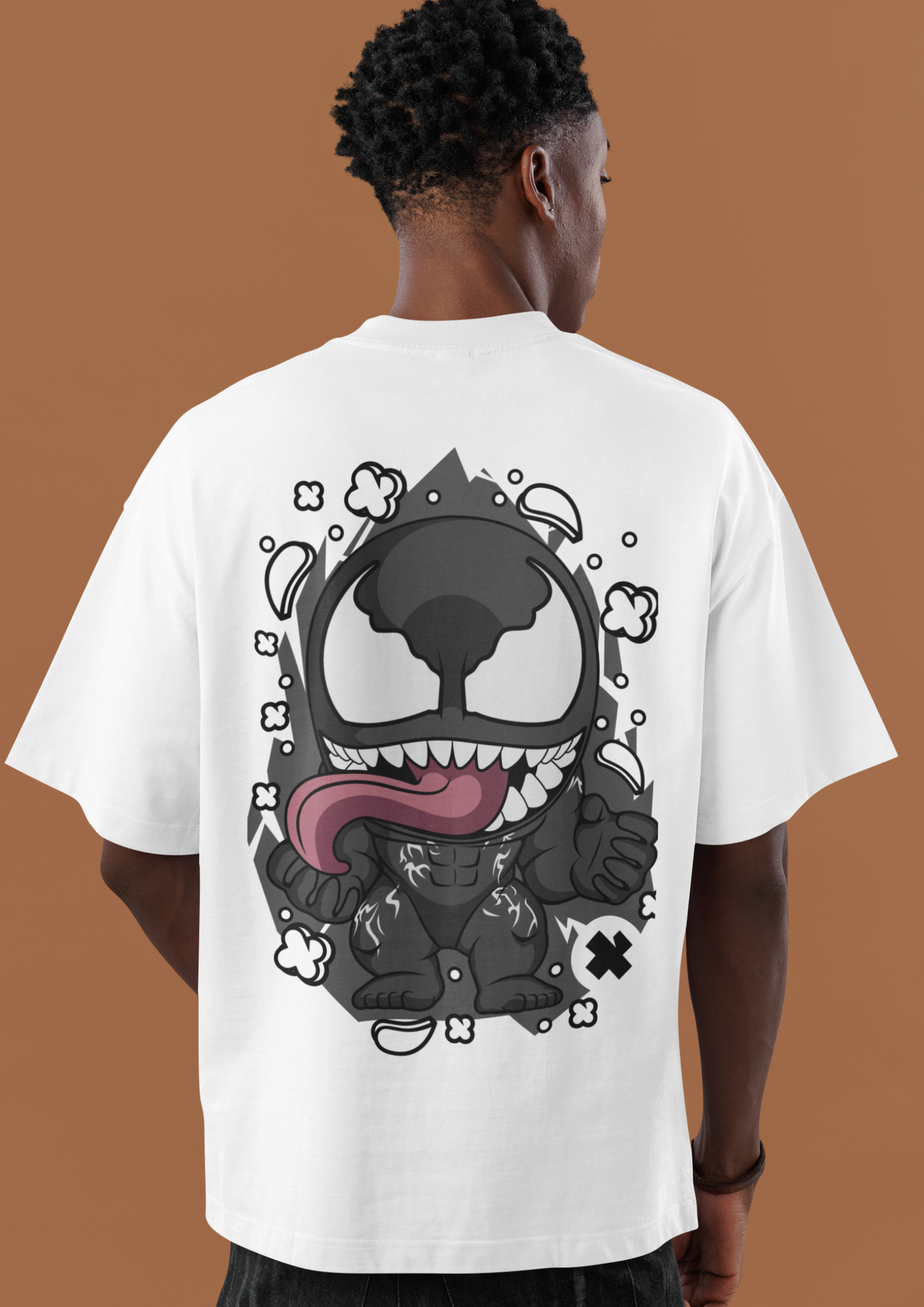 Venom Pop Art Printed Oversized T-Shirt | Bold Marvel Streetwear