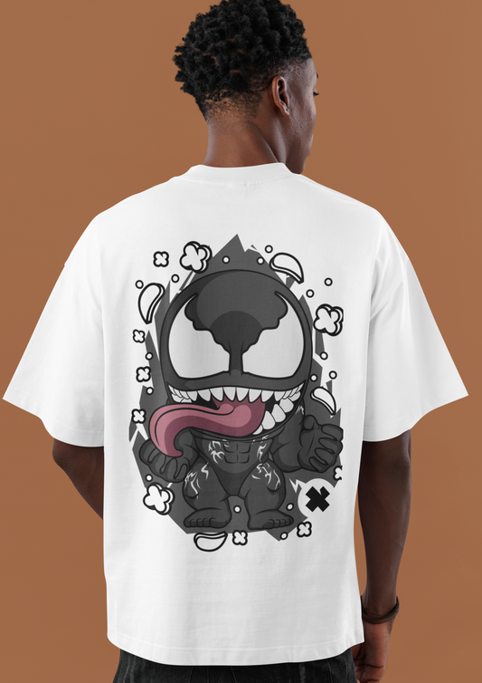 Venom Pop Art Printed Oversized T-Shirt | Bold Marvel Streetwear