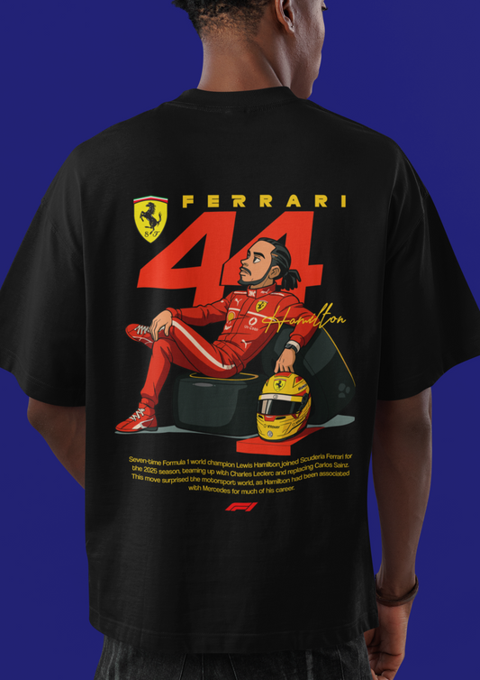 Lewis Hamilton Printed Oversized T-Shirt | F1 Streetwear Edition