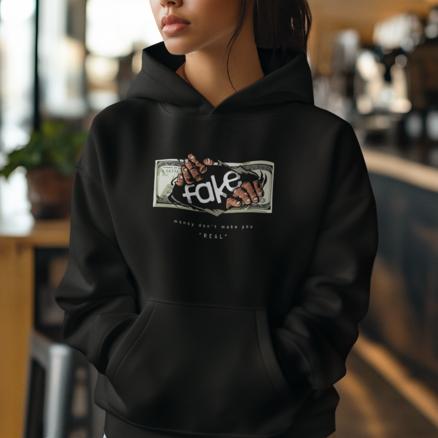 FAKE Premium Oversized Hoodie – Heavyweight 430 GSM Streetwear