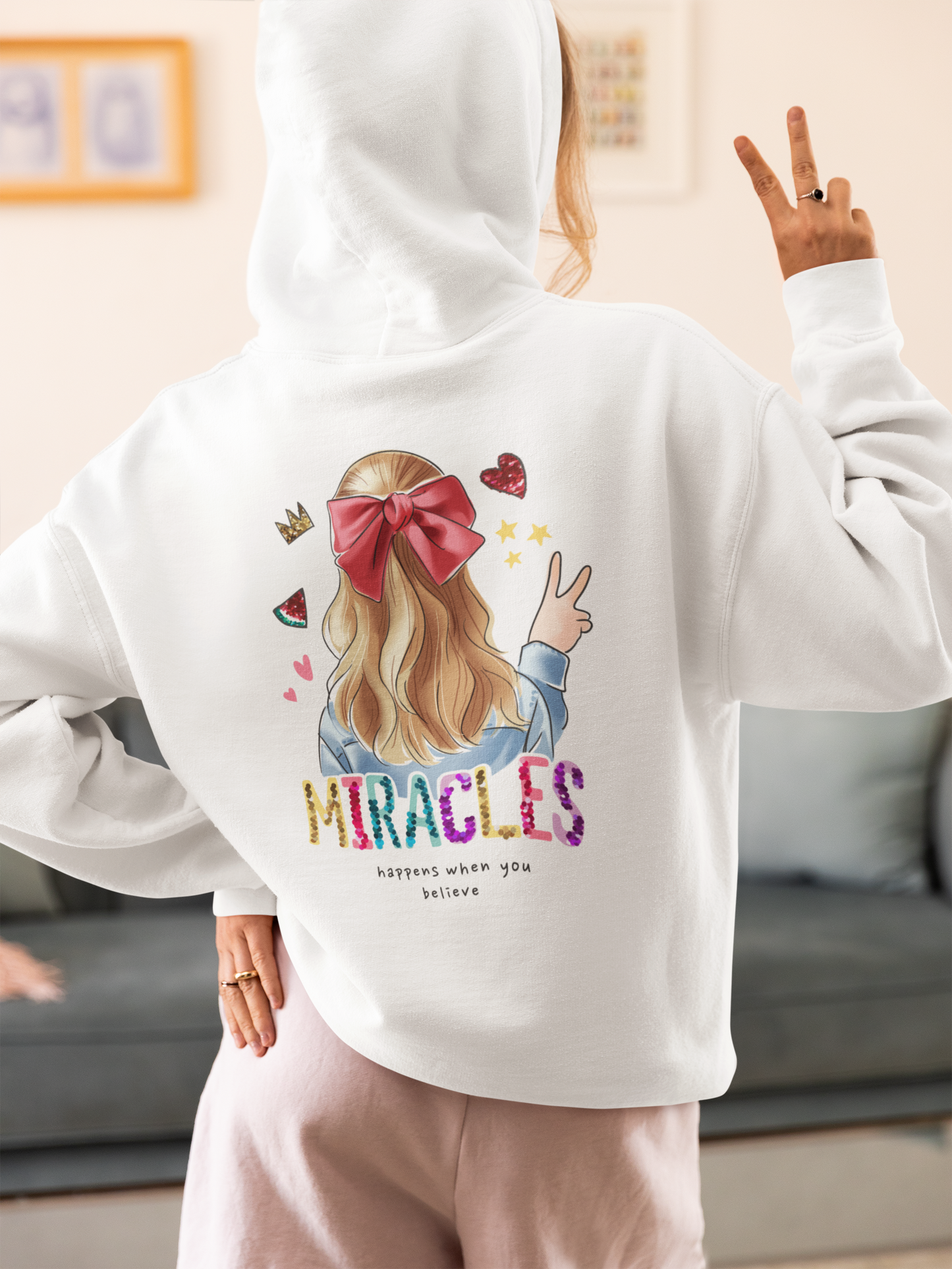 Miracle Printed Oversized Hoodie