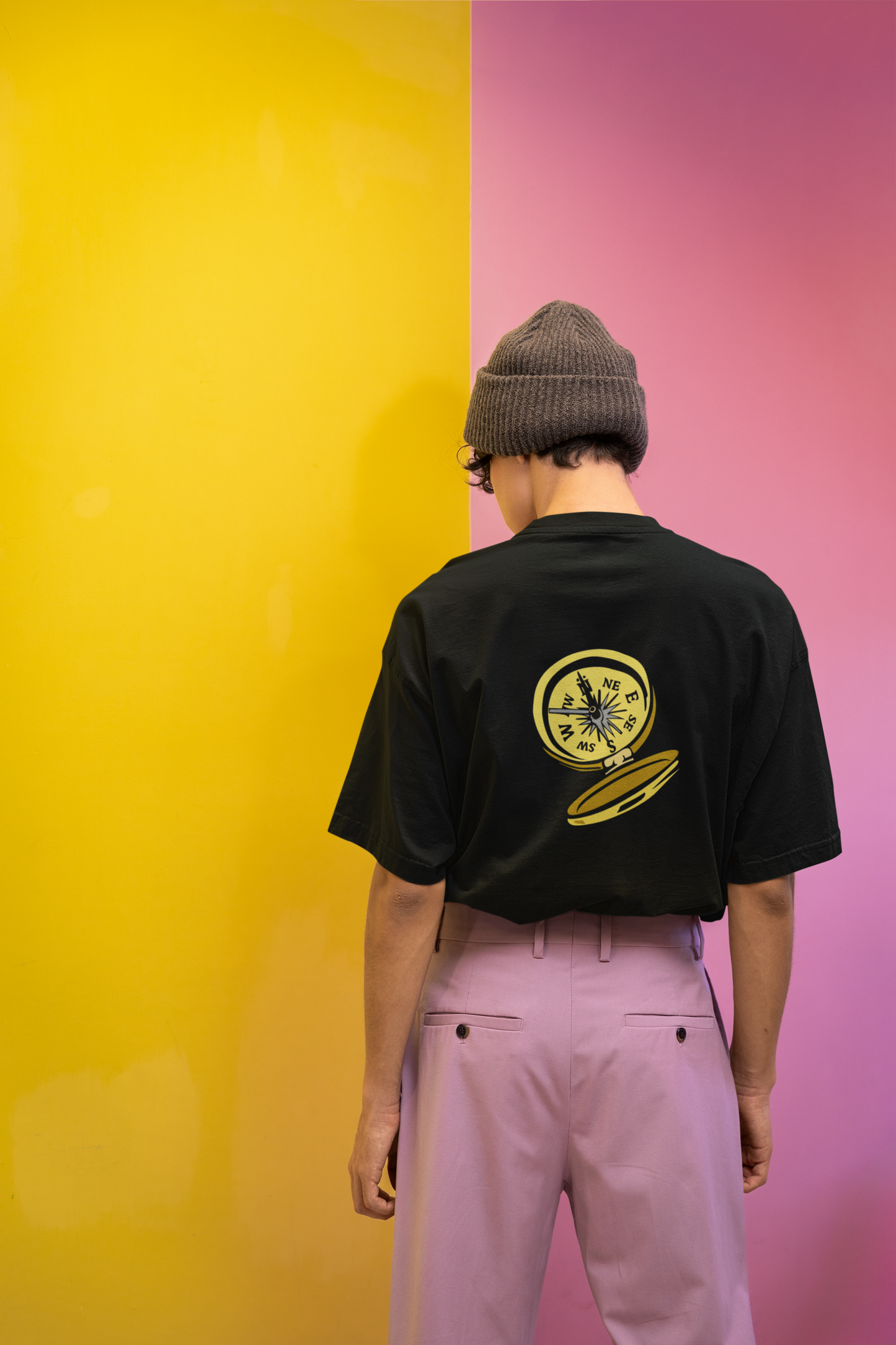 Guided Peaks – Mountain & Compass Oversized Tee