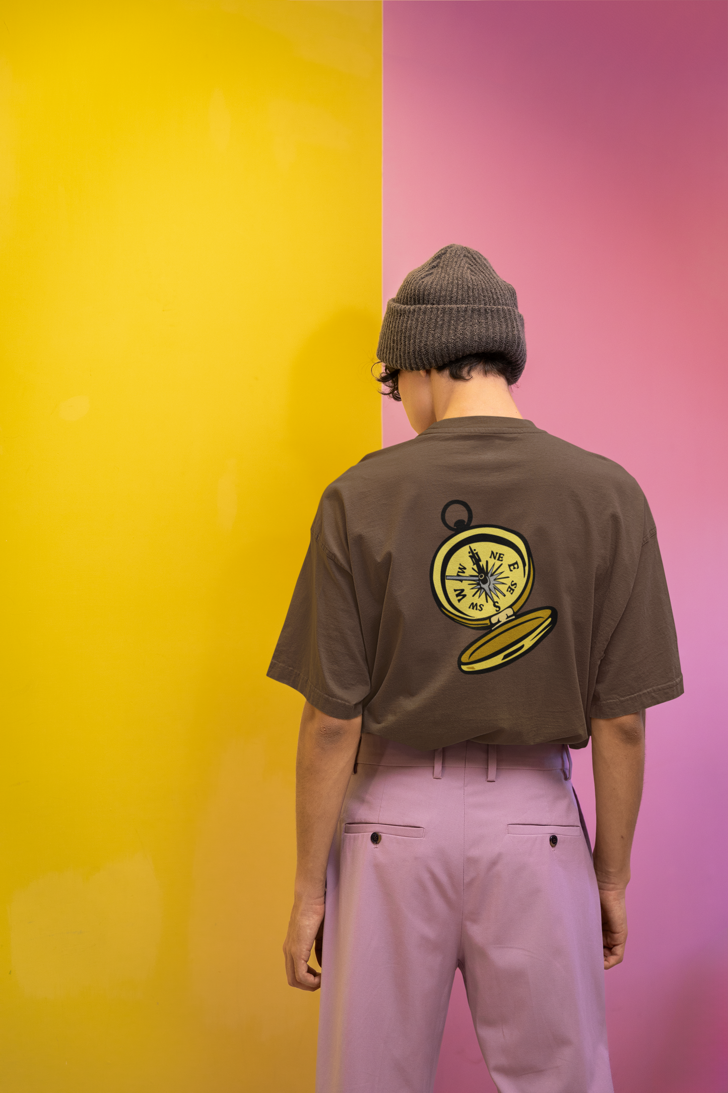 Guided Peaks – Mountain & Compass Oversized Tee
