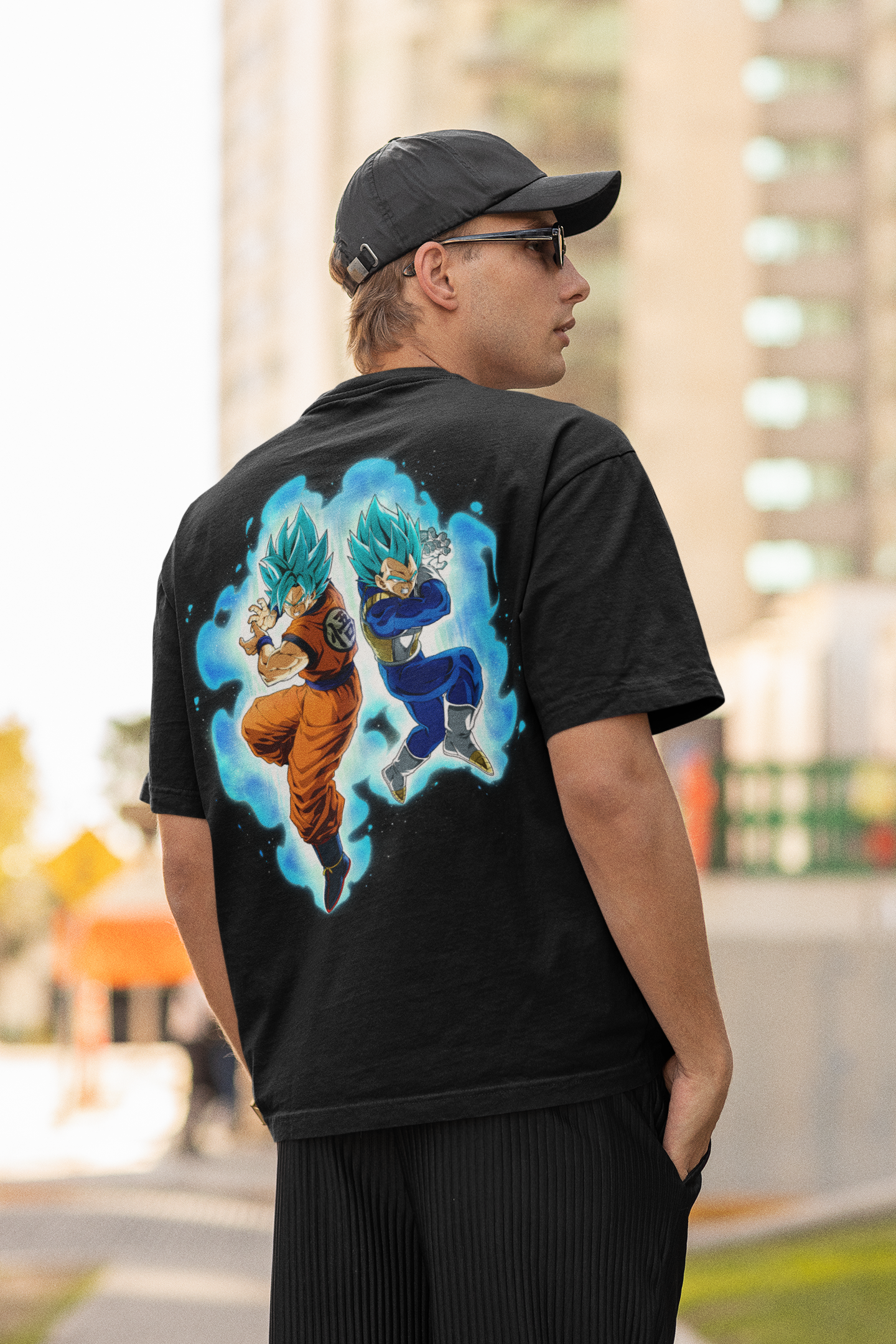 Dragon Ball Z Goku & Vegeta Oversized T-Shirt – Anime Legends Streetwear Tee