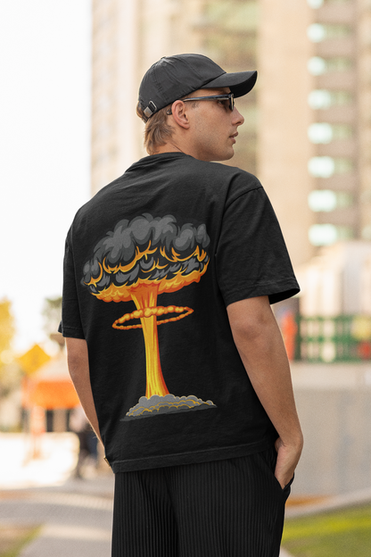 Mushroom Cloud Vibes – Streetwear Oversized Tee