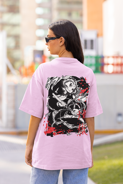 Demon Slayer Oversized Streetwear T-Shirt – Anime Graphic Tee