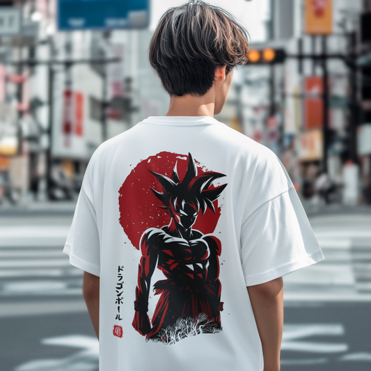 Dragon Ball Z Goku Printed Oversized T-Shirt – Anime Streetwear Graphic Tee