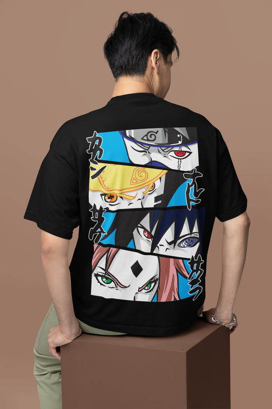 Naruto Printed Oversized T-Shirt – Anime Streetwear Tee